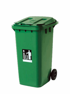 TEMPAT SAMPAH PLASTIK 120 LITER OUTDOOR RABBIT TIPE 7703 | TEMPATSAMPAHPLASTIK.ID