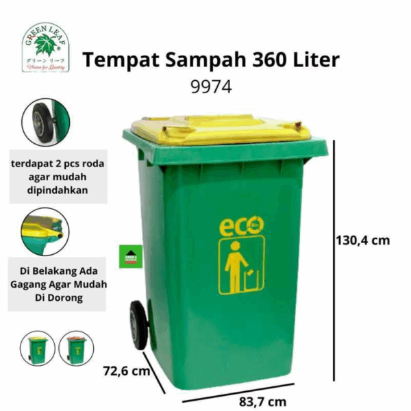 TEMPAT SAMPAH PLASTIK BESAR 360 LITER ATARI ECO DUSTBIN 9974 RAJA PLASTIK (1) TEMPAT SAMPAH PLASTIK BESAR 360 LITER ATARI ECO DUSTBIN 9974 | TEMPATSAMPAHPLASTIK.ID
