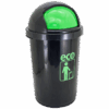 TEMPAT SAMPAH PLASTIK TUTUP 50 LITER ATARI ECO DUSTBIN 9873 | TEMPATSAMPAHPLASTIK.ID