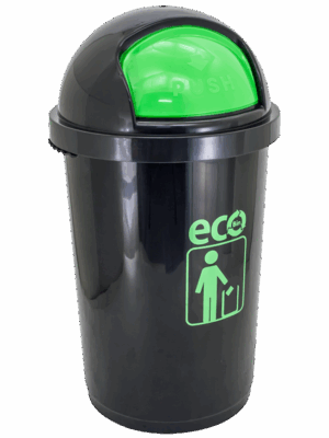 TEMPAT SAMPAH PLASTIK TUTUP 50 LITER ATARI ECO DUSTBIN 9873 | TEMPATSAMPAHPLASTIK.ID