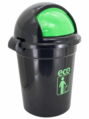 TEMPAT SAMPAH PLASTIK TUTUP 80 LITER ATARI ECO DUSTBIN 9874 | TEMPATSAMPAHPLASTIK.ID