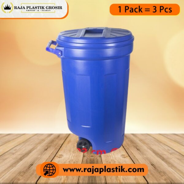 TONG SAMPAH PLASTIK BESAR 180 LITER TUTUP + RODA TONG KUAT TONG SAMPAH PLASTIK BESAR 180 LITER TUTUP + RODA TONG KUAT