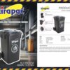 KIRAPAC KIRAPAC 100 LITER KLX 9100 HITAM (2) TEMPAT SAMPAH BESAR PLASTIK HITAM 100 LITER KIRAPAC KLX 9100: Solusi Tempat Sampah Outdoor Kuat, Elegan, dan Tahan Lama