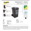 KIRAPAC KIRAPAC 100 LITER KLX 9100 HITAM (5) TEMPAT SAMPAH BESAR PLASTIK HITAM 100 LITER KIRAPAC KLX 9100: Solusi Tempat Sampah Outdoor Kuat, Elegan, dan Tahan Lama