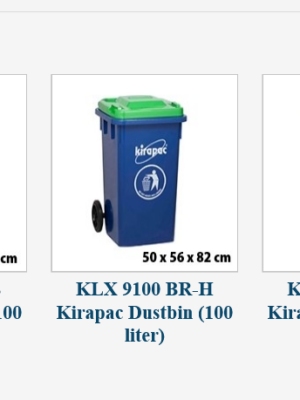 TEMPAT SAMPAH BESAR 100 LITER PLASTIK RODA KLX 9100 BR TUTUP KUNING HIJAU BIRU TEMPAT SAMPAH BESAR 100 LITER PLASTIK RODA KIRAPAC DUSTBIN KLX 9100 BR (BIRU) TUTUP KUNING KUNING & BIRU: Solusi Tempat Sampah Modern, Kuat, dan Multifungsi untuk Kebutuhan Outdoor