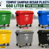 TEMPAT SAMPAH BESAR PLASTIK 660 LITER INDOBIN TIPE 660B-3 + RODA: Solusi Tempat Sampah Jumbo 660 Liter Berkualitas Industri untuk Pengelolaan Sampah Modern