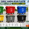 TEMPAT SAMPAH BESAR PLASTIK 660 LITER INDOBIN TIPE 660B-3 + RODA: Solusi Tempat Sampah Jumbo 660 Liter Berkualitas Industri untuk Pengelolaan Sampah Modern