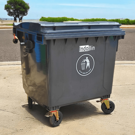 TEMPAT SAMPAH BESAR PLASTIK 1100 LITER INDOBIN TIPE B1100P (3) TEMPAT SAMPAH BESAR PLASTIK 1100 LITER INDOBIN TIPE B1100P + RODA: Solusi Tempat Sampah Jumbo 1100 Liter Berkualitas Industri untuk Pengelolaan Sampah Modern