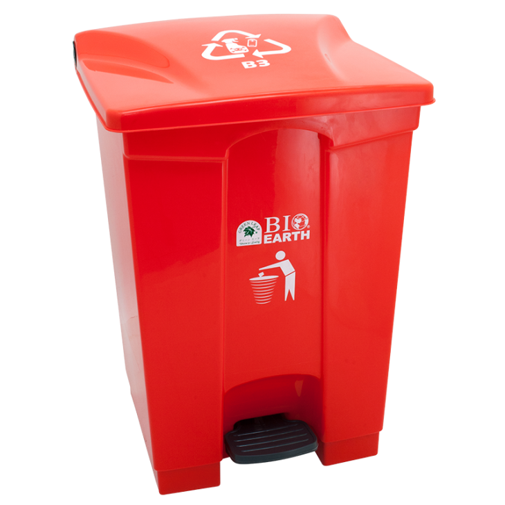 TEMPAT SAMPAH INJAK PLASTIK 50 LITER GL BIO DUSTBIN 2169 B3 (Hazardous & Toxic Printing) | TEMPATSAMPAHPLASTIK.ID
