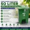 TEMPAT SAMPAH INJAK PLASTIK 50 LITER GL BIO DUSTBIN 2169 OR (ORGANIC PRINTING) TEMPAT SAMPAH INJAK PLASTIK 50 LITER GL BIO DUSTBIN 2169 OR (ORGANIC PRINTING): Solusi Tempat Sampah Injak 50 Liter Berkualitas untuk Mendukung Sistem Pemilahan Sampah Organik