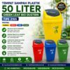 TEMPAT SAMPAH PLASTIK 50 LITER GREEN LEAF BIO DUSTBIN 2155 RAJA PLASTIK TEMPAT SAMPAH PLASTIK 50 LITER GREEN LEAF BIO DUSTBIN 2155