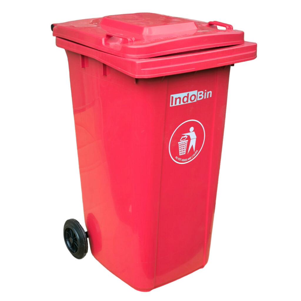 TEMPAT SAMPAH PLASTIK BESAR 240 LITER INDOBIN TIPE B240P: Solusi Tempat Sampah HDPE Berkualitas untuk Kebutuhan Industri, Komersial, dan Fasilitas Umum