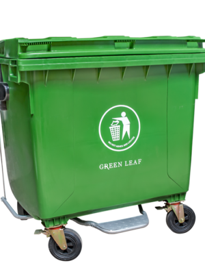 TEMPAT SAMPAH PLASTIK RODA SUPER BESAR 1100 LITER GREEN LEAF BIO DUSTBIN TIPE 2307 DP: Tempat Sampah Industri Berkapasitas Besar untuk Pengelolaan Sampah yang Lebih Efisien