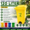 TEMPAT SAMPAH RODA INJAK 120 LITER OUTDOOR GREEN LEAF BIO DUSTBIN 2102 RAJAPLASTIK TEMPAT SAMPAH RODA INJAK 120 LITER OUTDOOR GREEN LEAF BIO DUSTBIN 2102
