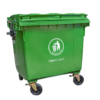TEMPAT SAMPAH SUPER JUMBO 1100 LITER GREEN LEAF BIO DUSTBIN TIPE 2307 TP (TANPA PIJAKAN): Solusi Tempat Sampah Industri Berkapasitas Ekstra Besar untuk Pengelolaan Sampah yang Efisien