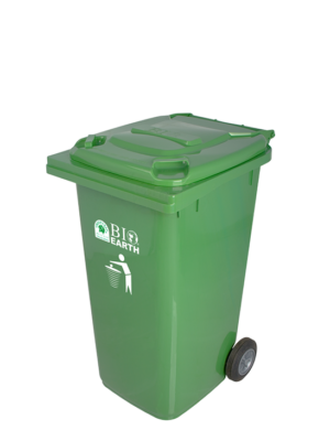 TONG SAMPAH BESAR PLASTIK 240 LITER GREEN LEAF BIO DUSTBIN TIPE 2024: Solusi Tempat Sampah Industri Berkapasitas Besar yang Kokoh, Higienis, dan Mudah Dipindahkan